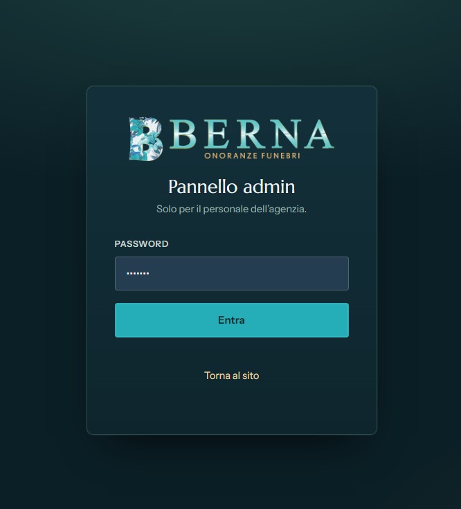 Accesso al pannello